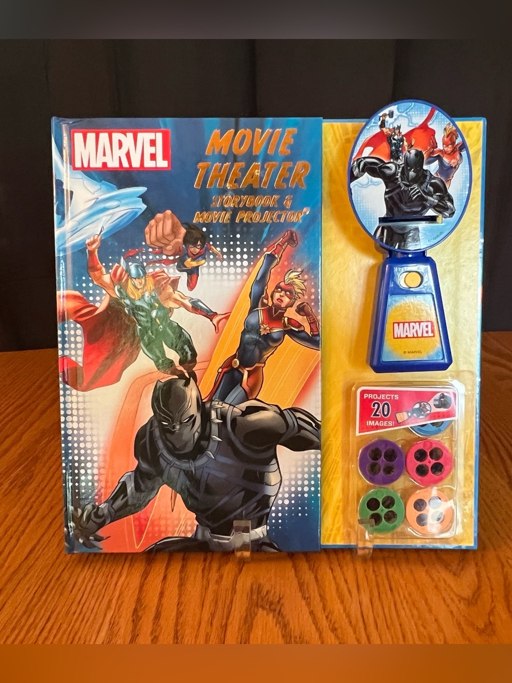 Marvel Blue Movie Theater Storybook and Projector Set